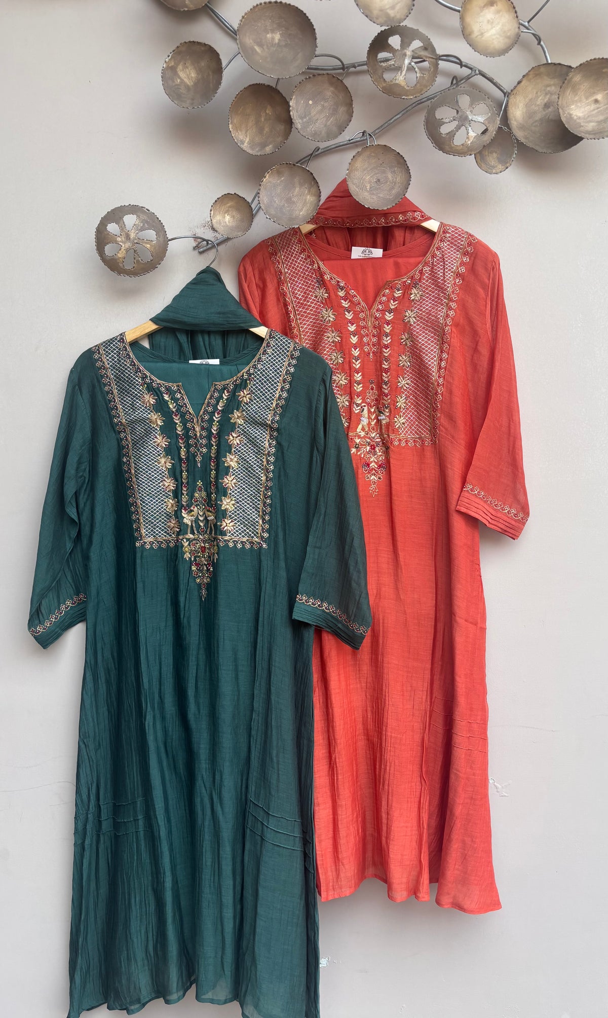 Jahanara Mulmul Chanderi Kurta Set