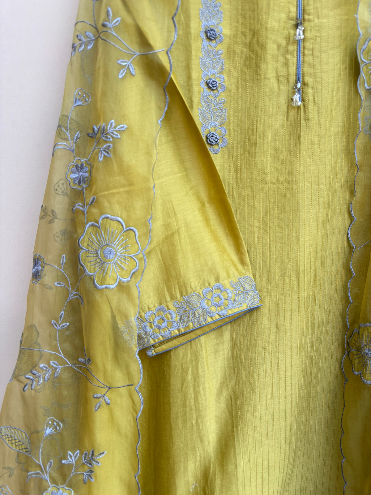 Rawaq Bloom Chanderi Unstitched Suit