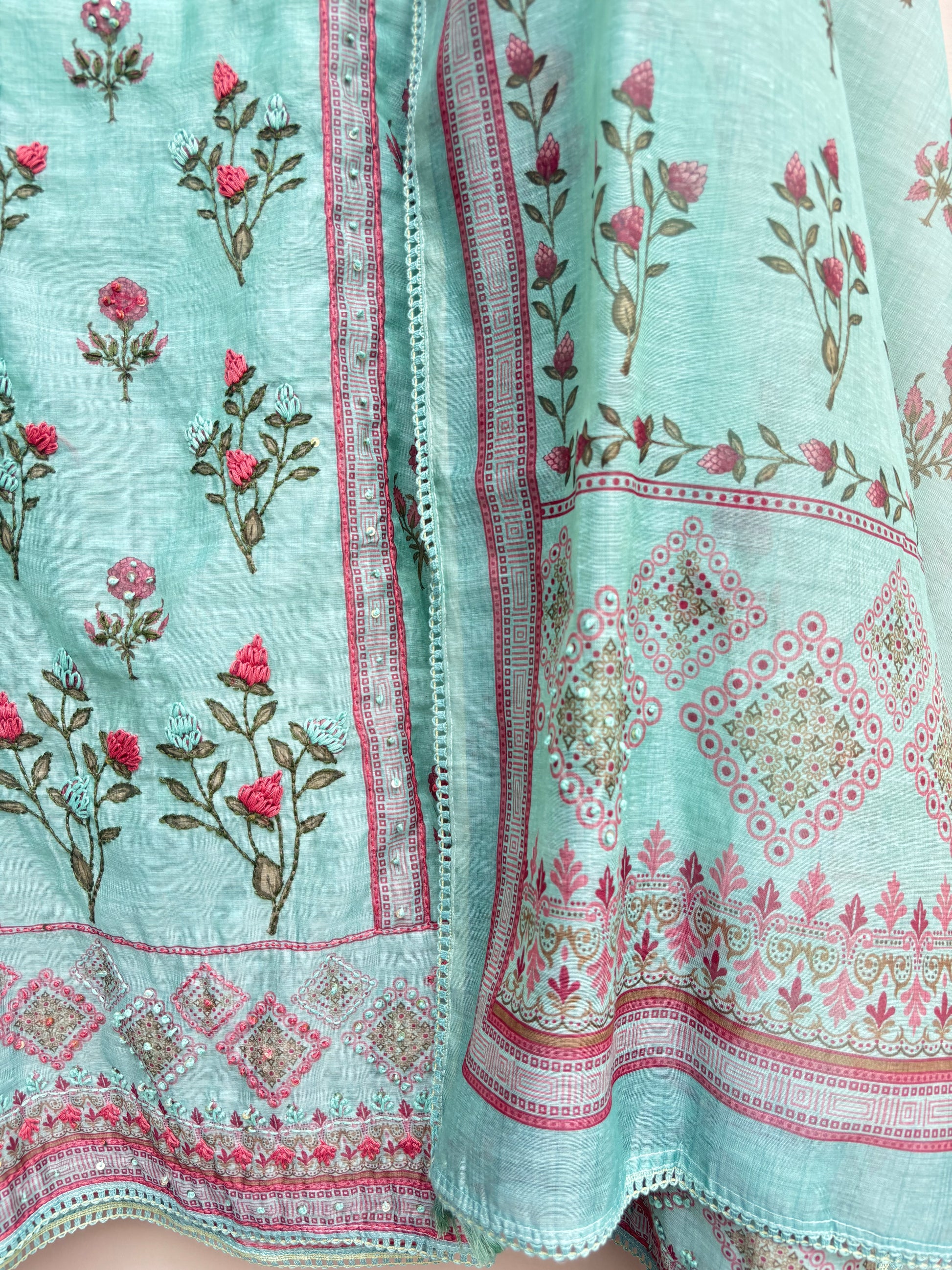 Blush Meadow Unstitched Suit
