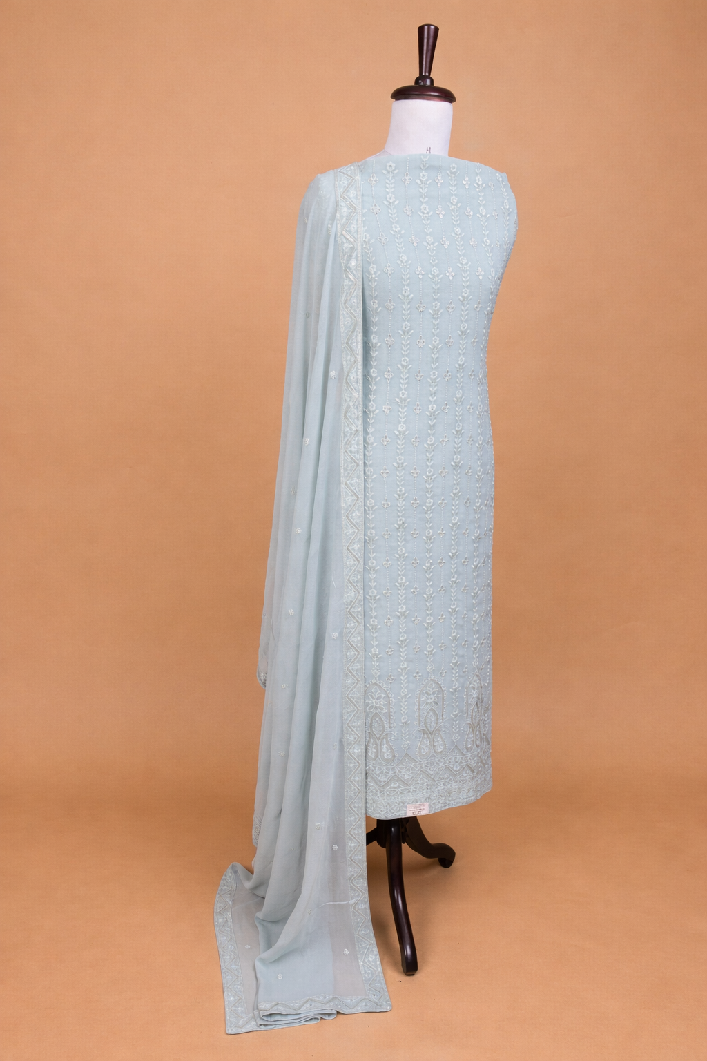 Pure Georgette with Thread and Pearl Sequence Embroidery Suit