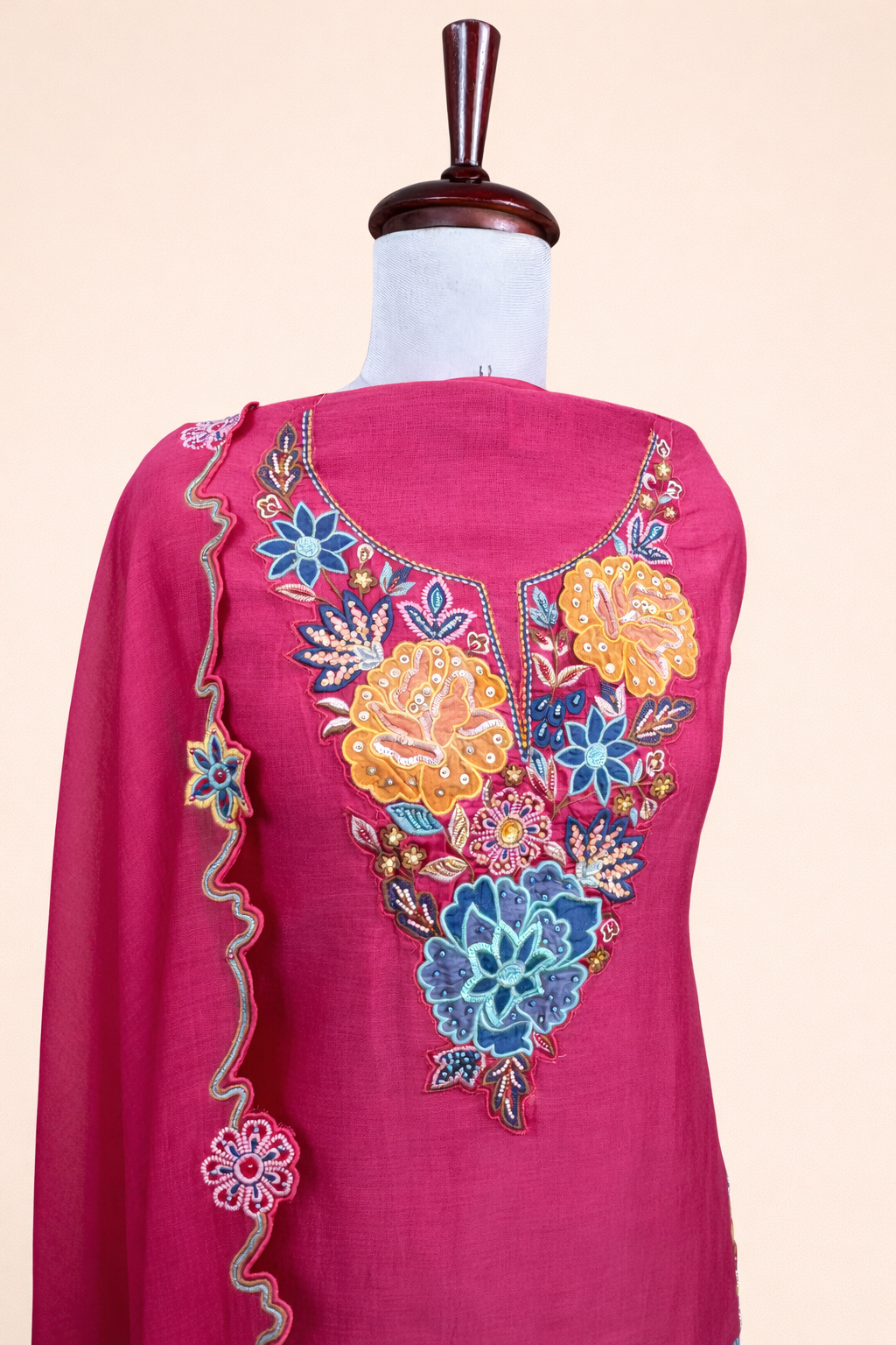 Floral Rani Unstitched Suit