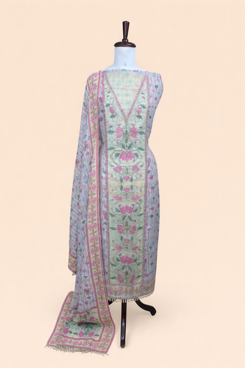 Bloom Elegance Unstitched Suit