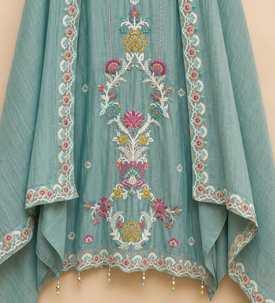 Rosé Mehar Unstitched Suit