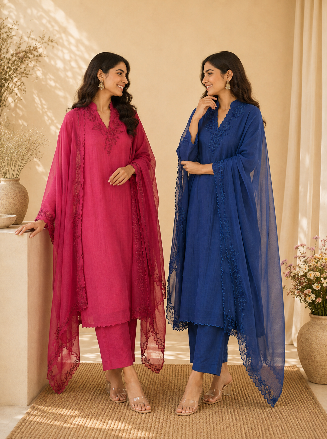 Nayab Raaz Mulmul Chanderi Unstitched Suit