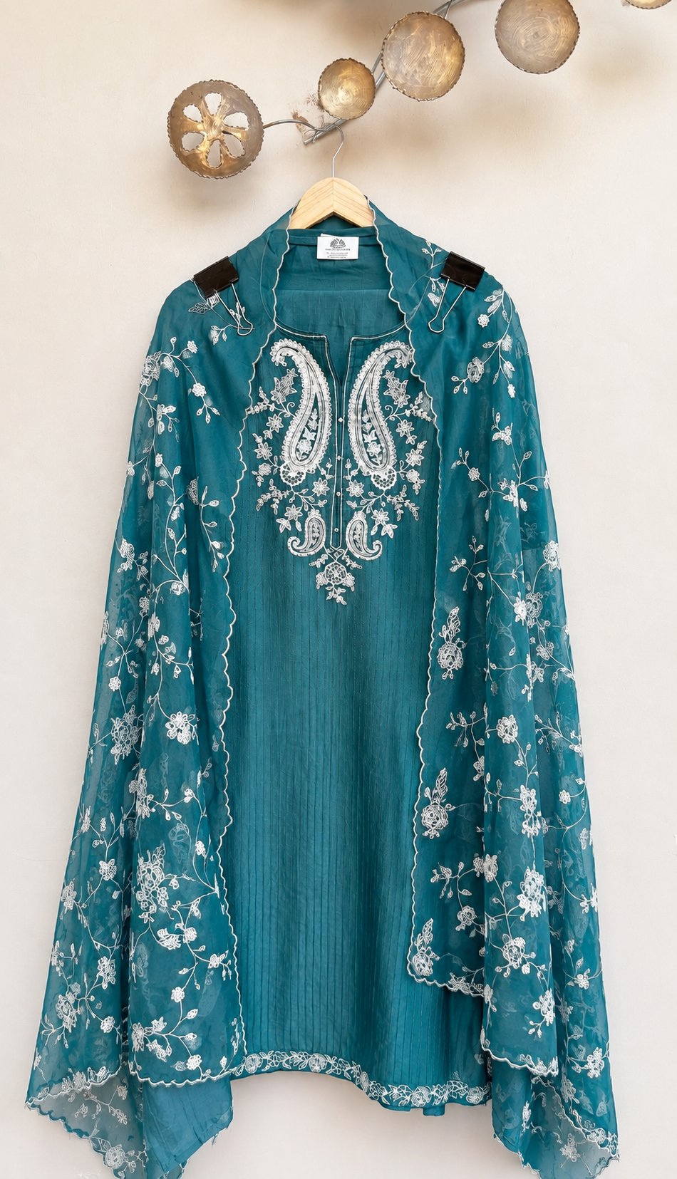Reem Blossom Chanderi Unstitched Suit
