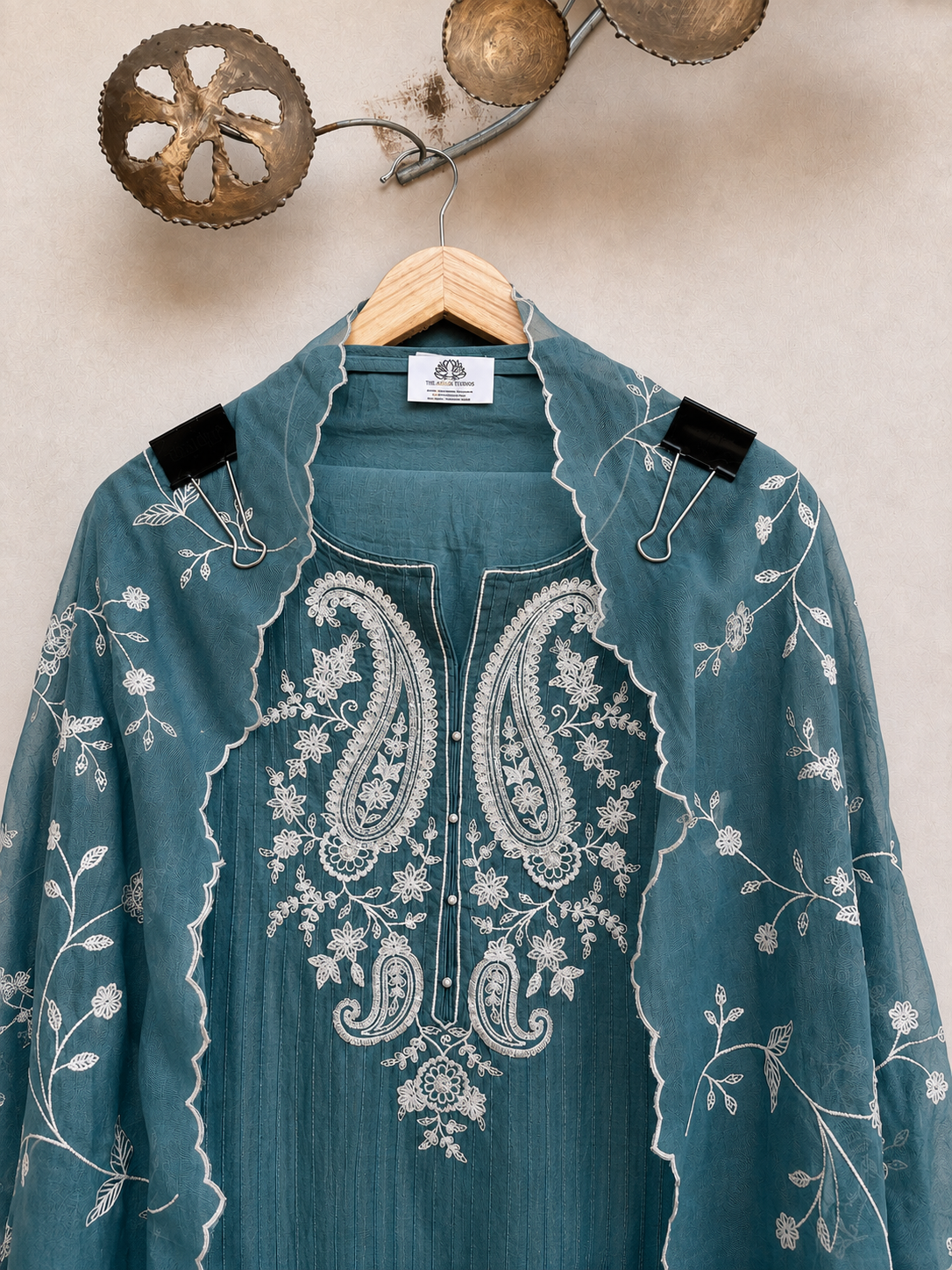 Reem Blossom Chanderi Unstitched Suit