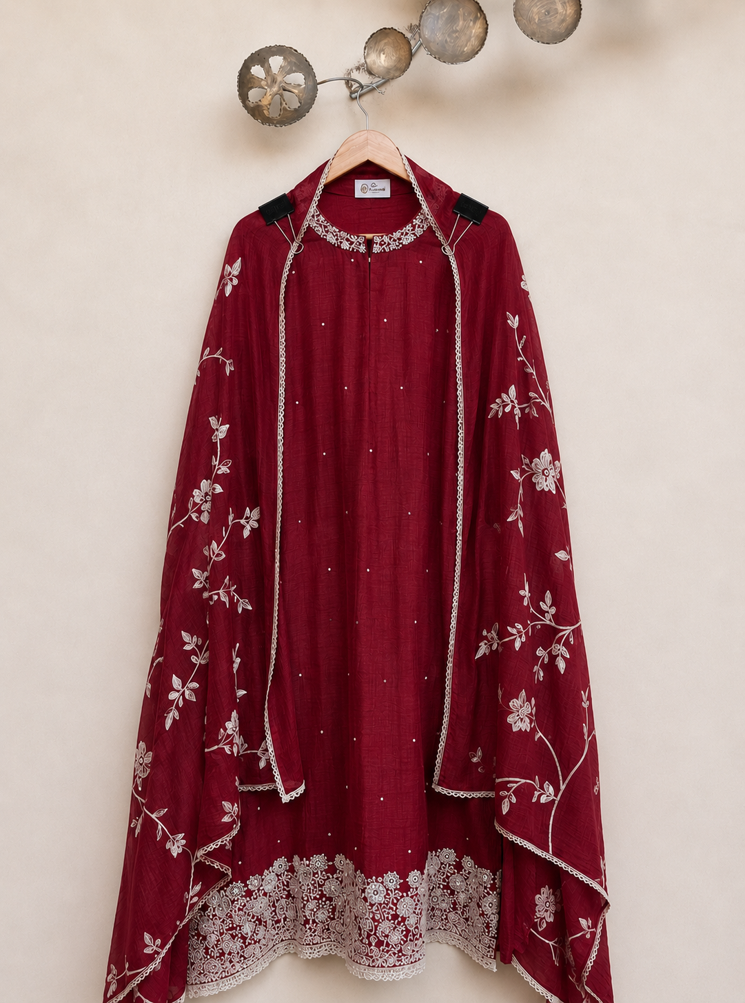 Tasneem Pearl Mulmul Chanderi Unstitched Suit