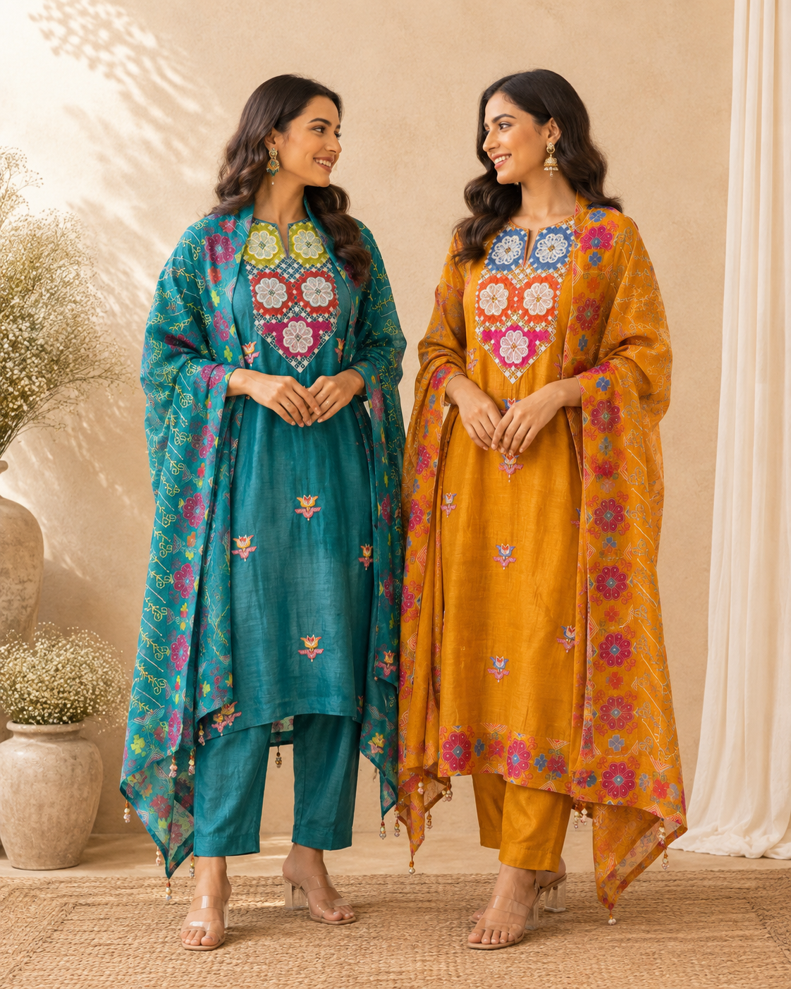 Wardah Mulmul Chanderi Unstitched Suit