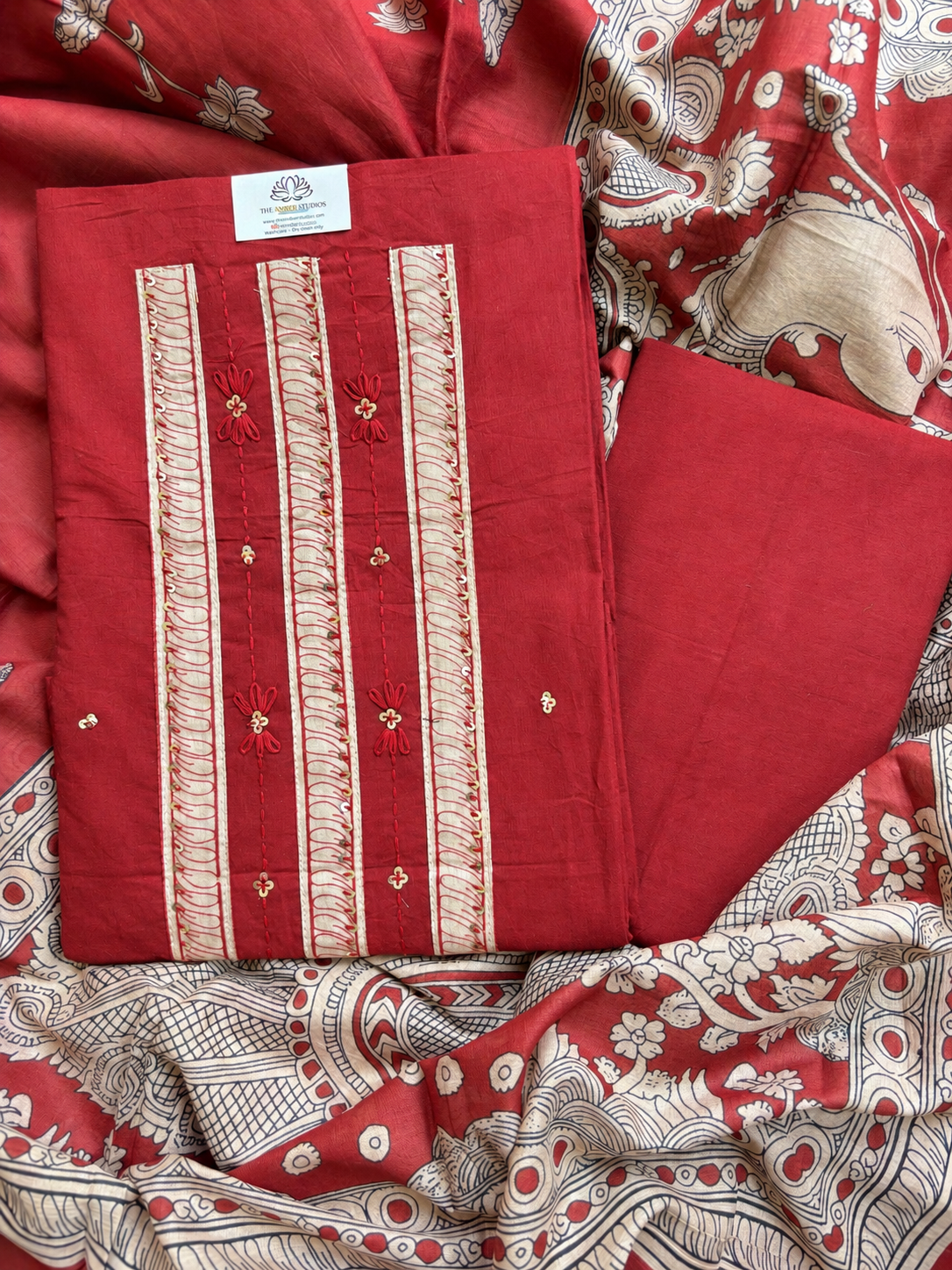 Morbari Cotton Unstitched Suit
