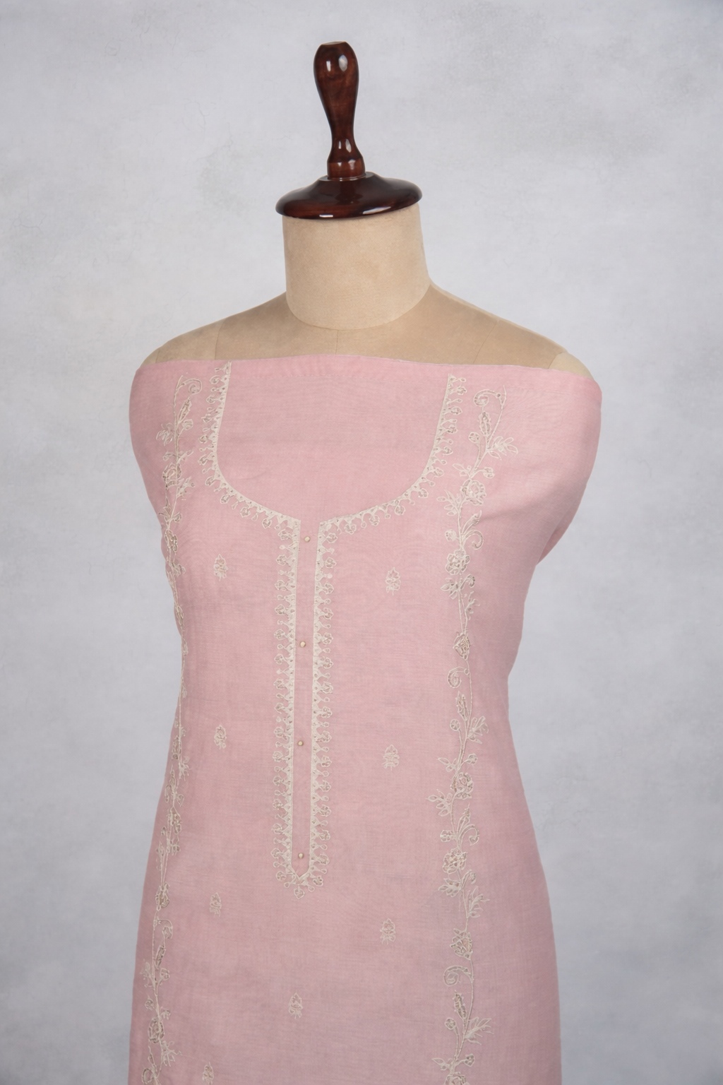 Pure Mulmul Chanderi Gotta Dori Embroidery Suit