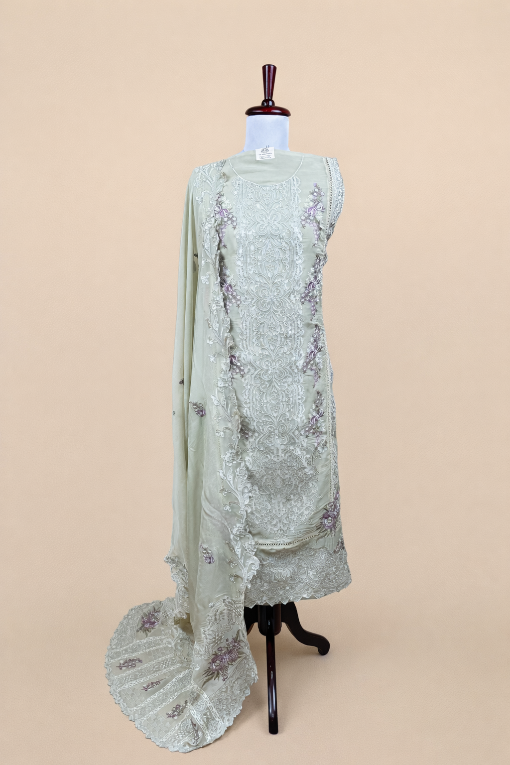Pure Organza with Sequence and Floral Embroidery Suit