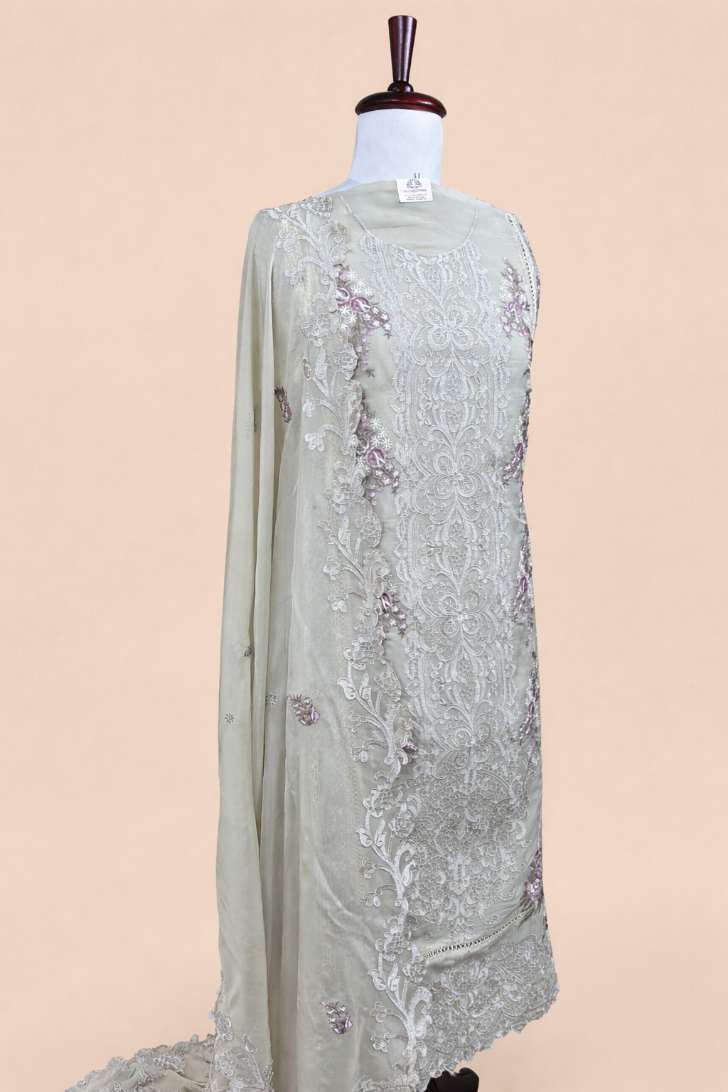 Pure Organza with Sequence and Floral Embroidery Suit