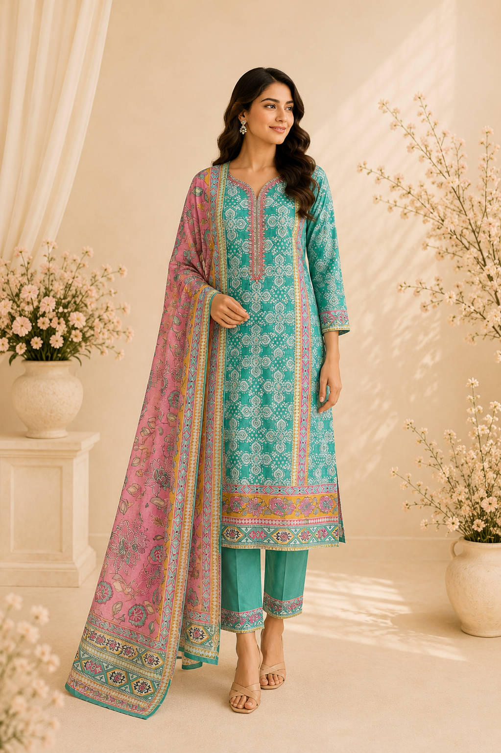 Meher Aura Unstitched Suit