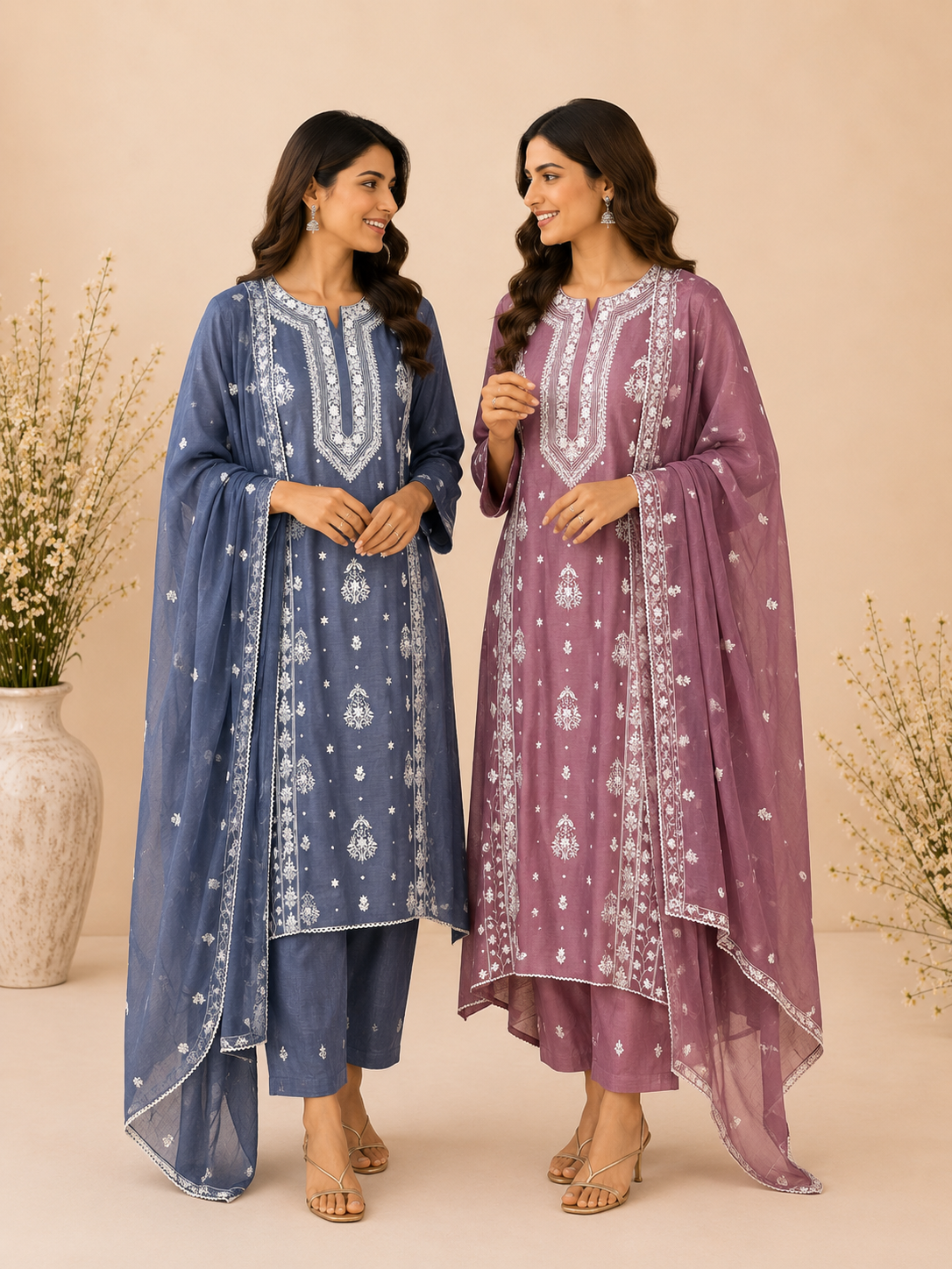 Zehra Grace Unstitched Suit
