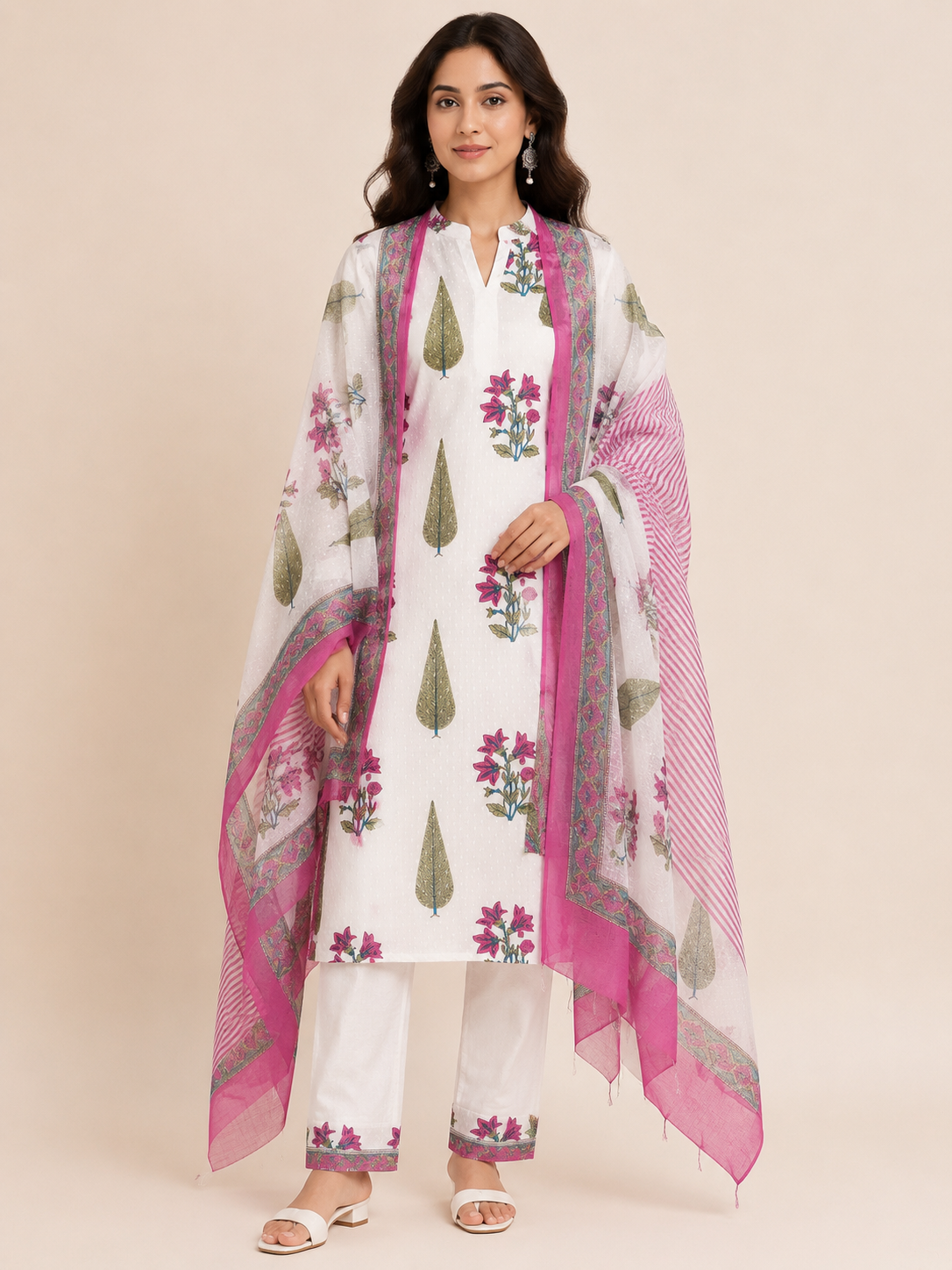 Rosé Gulmohar Unstitched Suit