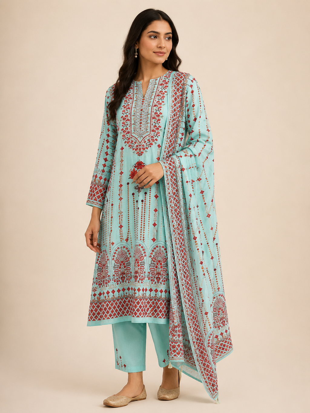 Rani Heritage Unstitched Suit
