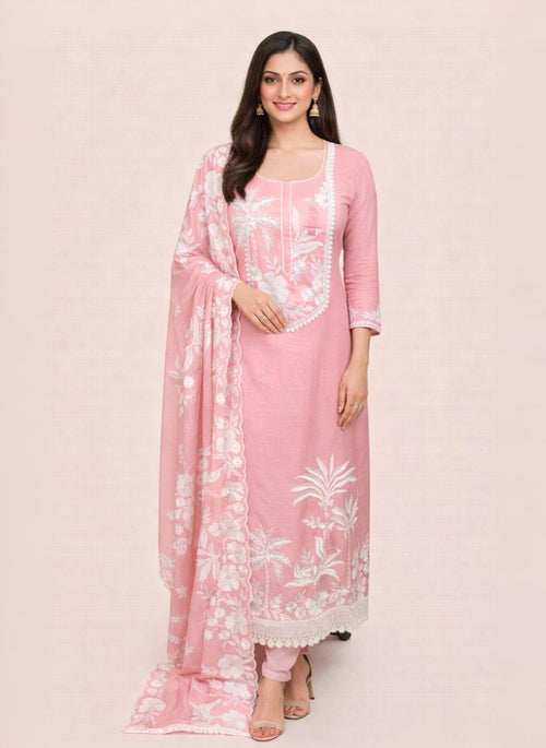 Whispering White Thread Tales Unstitched suit