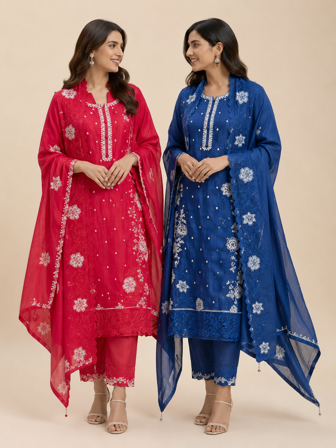 Meharbano Mulchanderi Unstitched suit