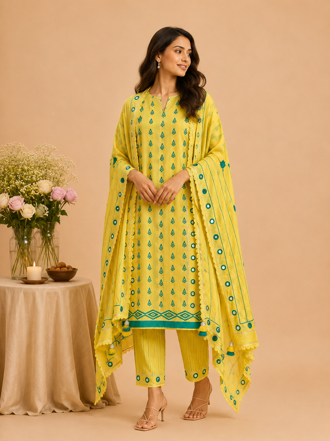 Amber Sunweave Unstitched Suit