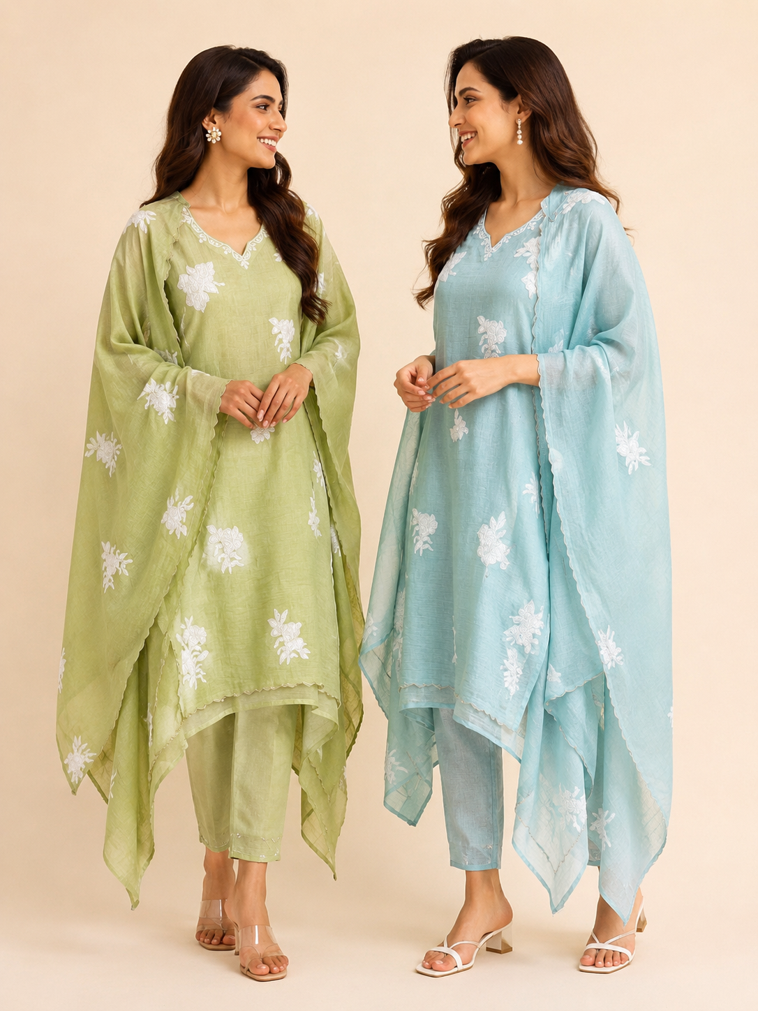 Noor Bloom Unstitched suit