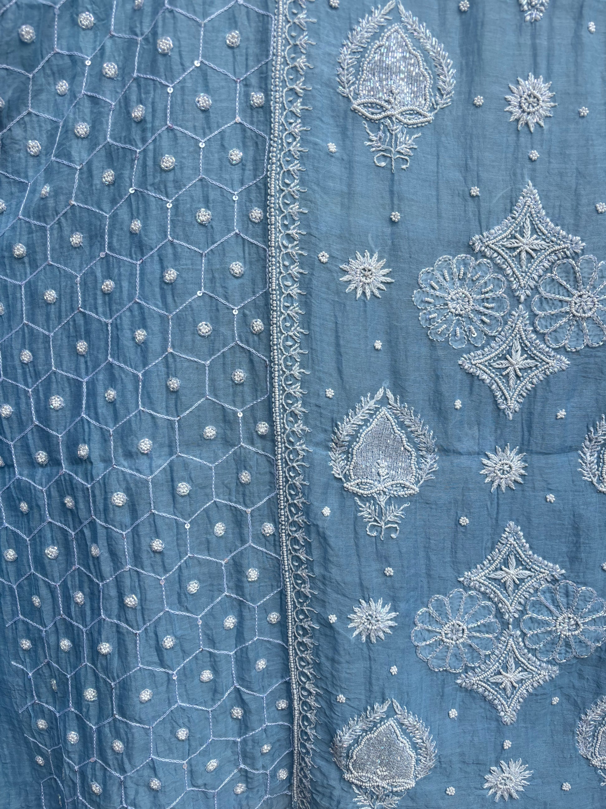 Close up of embroidery