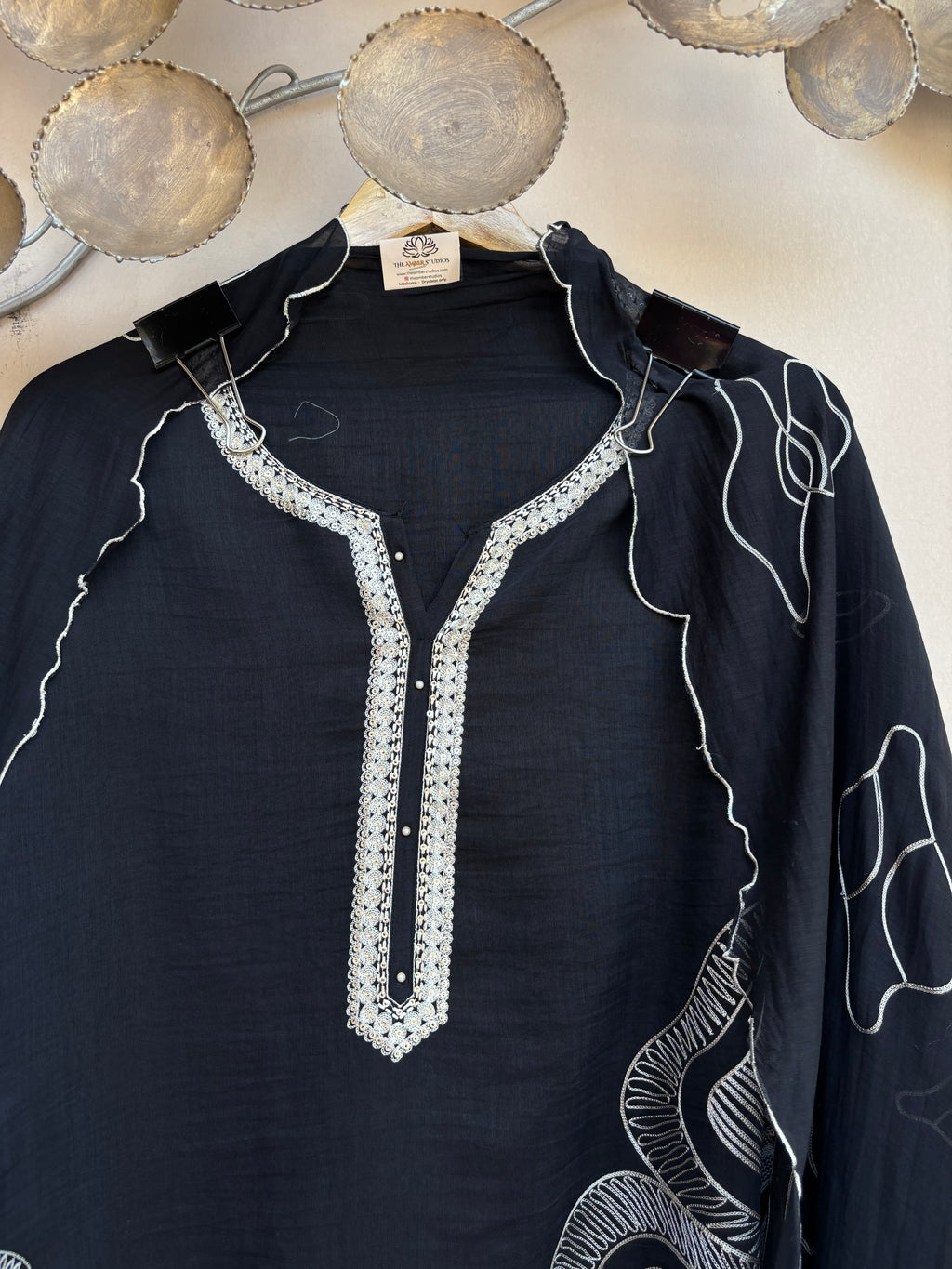 Mulmul Chanderi Dori Sequence Embroidery Suit