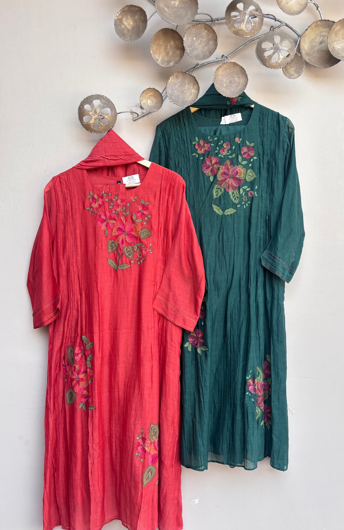 Mahnoor Mulmul Chanderi Kurta Set