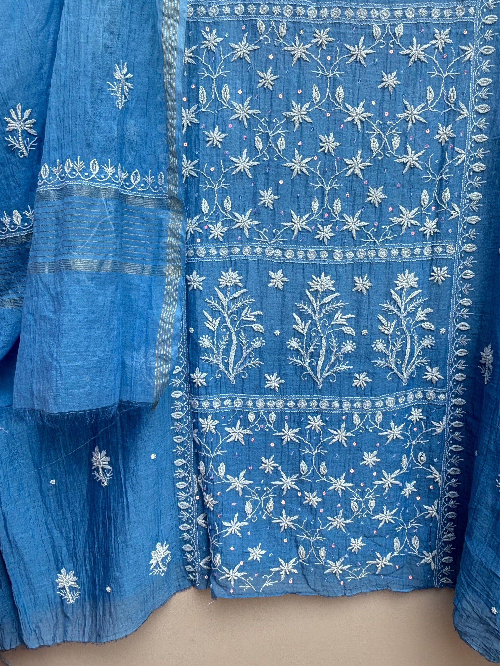 Close up of embroidery