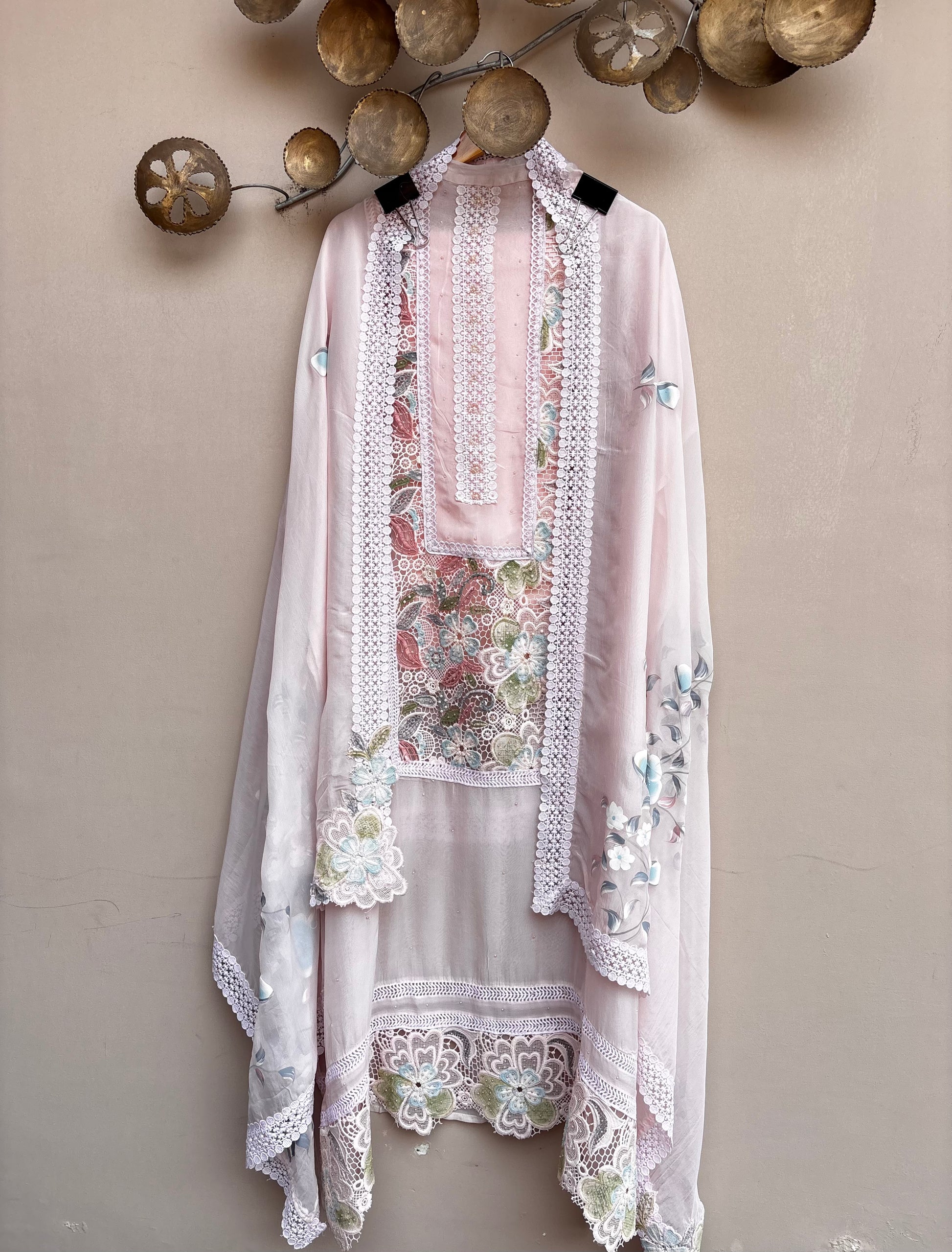 Floral Reverie Luxe Unstitched Suit