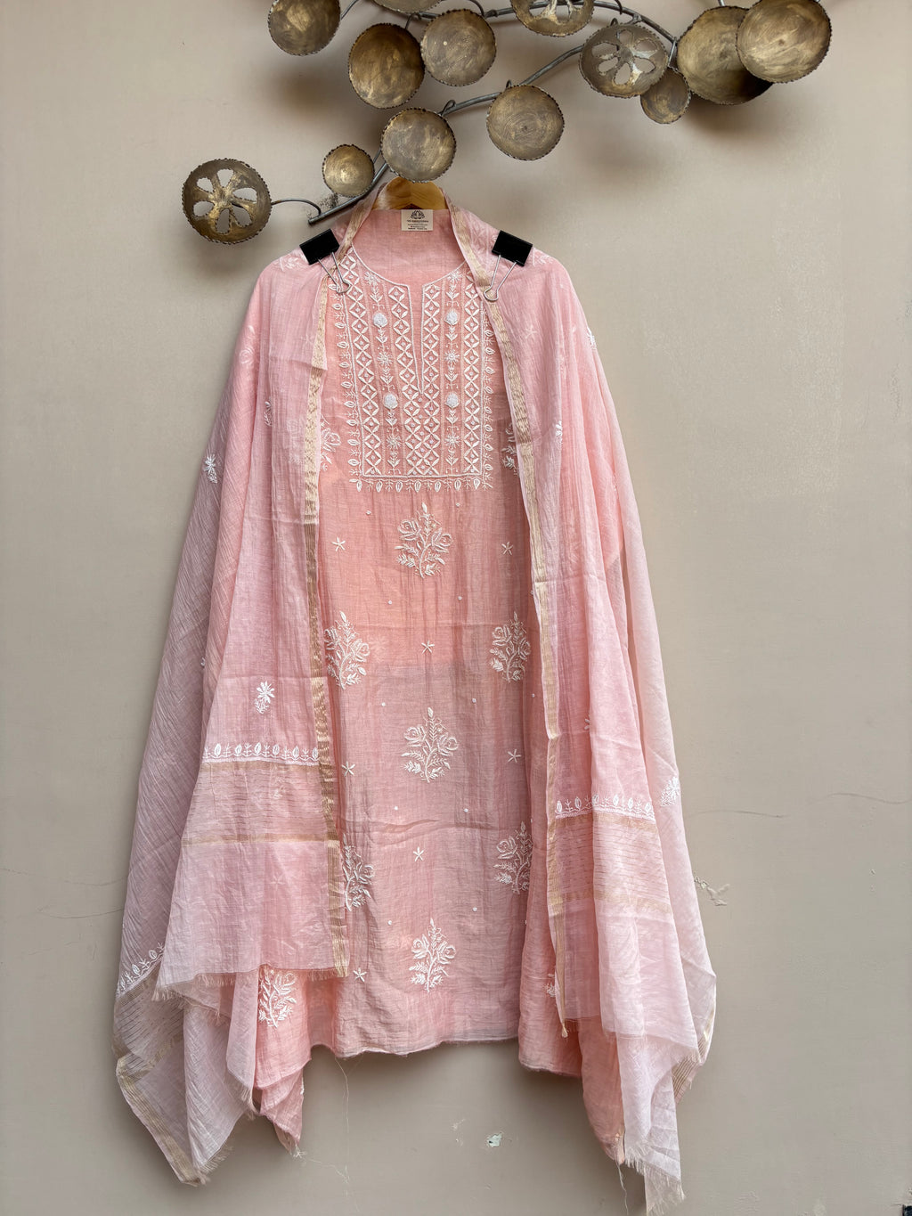 Mulchanderi Luckhnavi 3pc Unstitched Suit