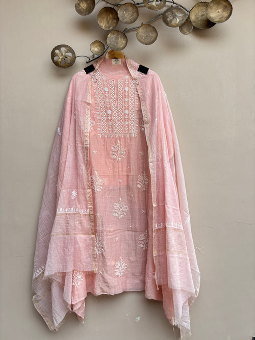 Mulchanderi Luckhnavi 3pc Unstitched Suit