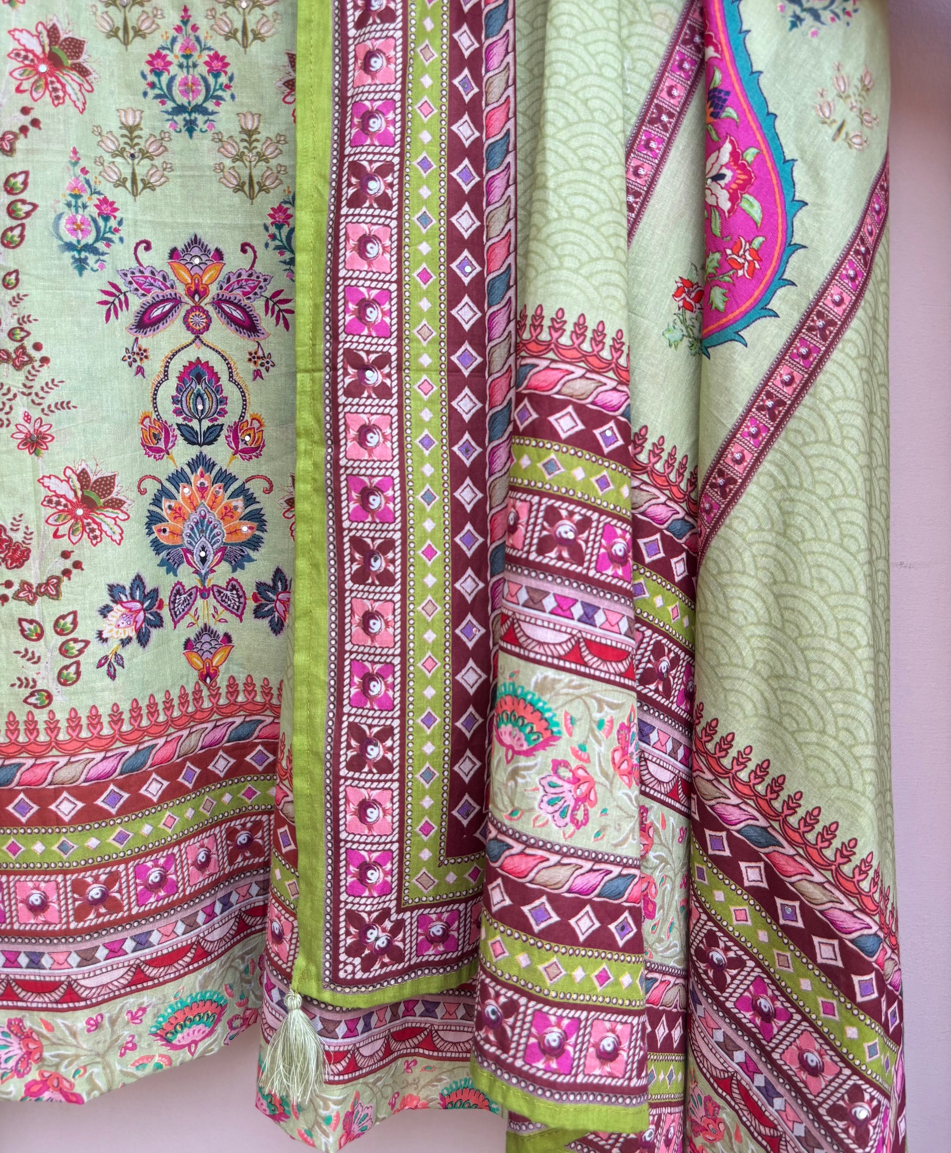 Gulnaar Bloom Unstitched Suit