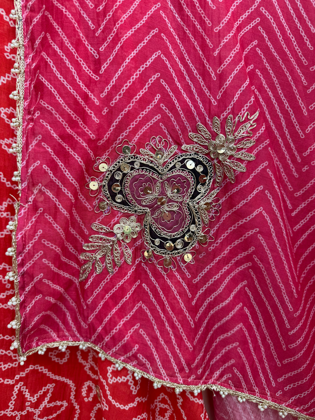 Zaria Bandej Mulmul Chanderi Unstitched Suit