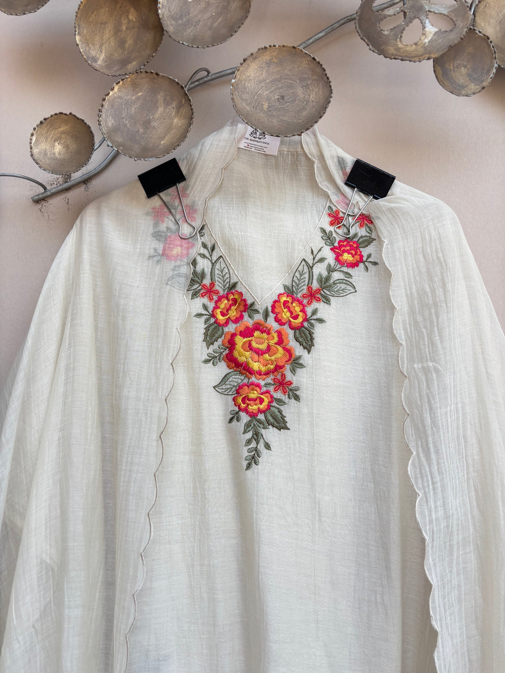 Ivory Bloom Whisper Unstitched Suit