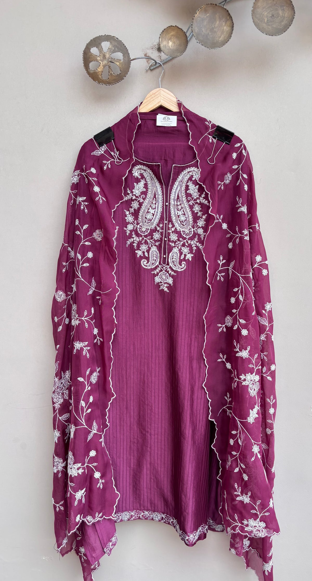 Reem Blossom Chanderi Unstitched Suit