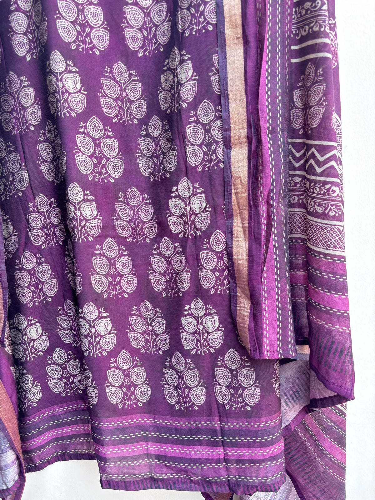 Shahbaag Maheshwari Unstitched Suit