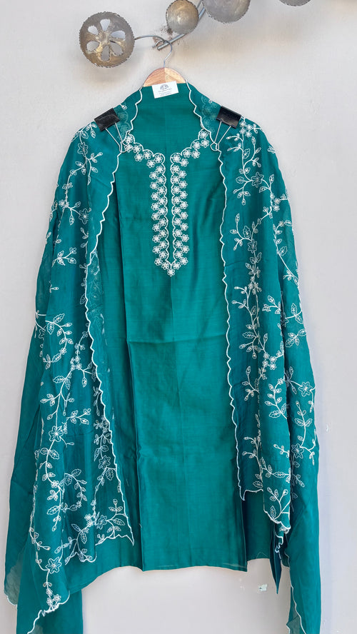 Ainoor Chanderi Silk Unstitched Suit
