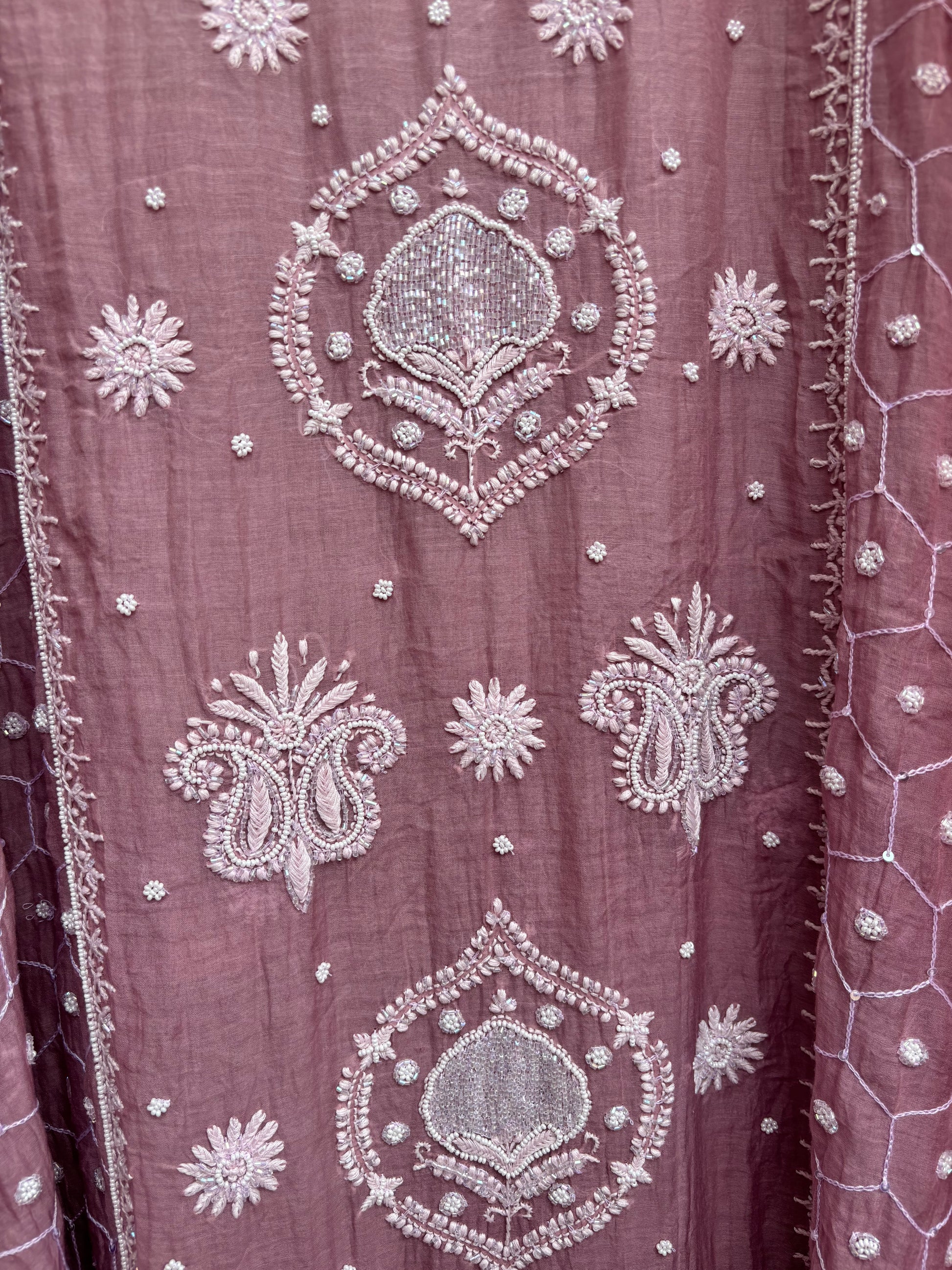 Close up of embroidery