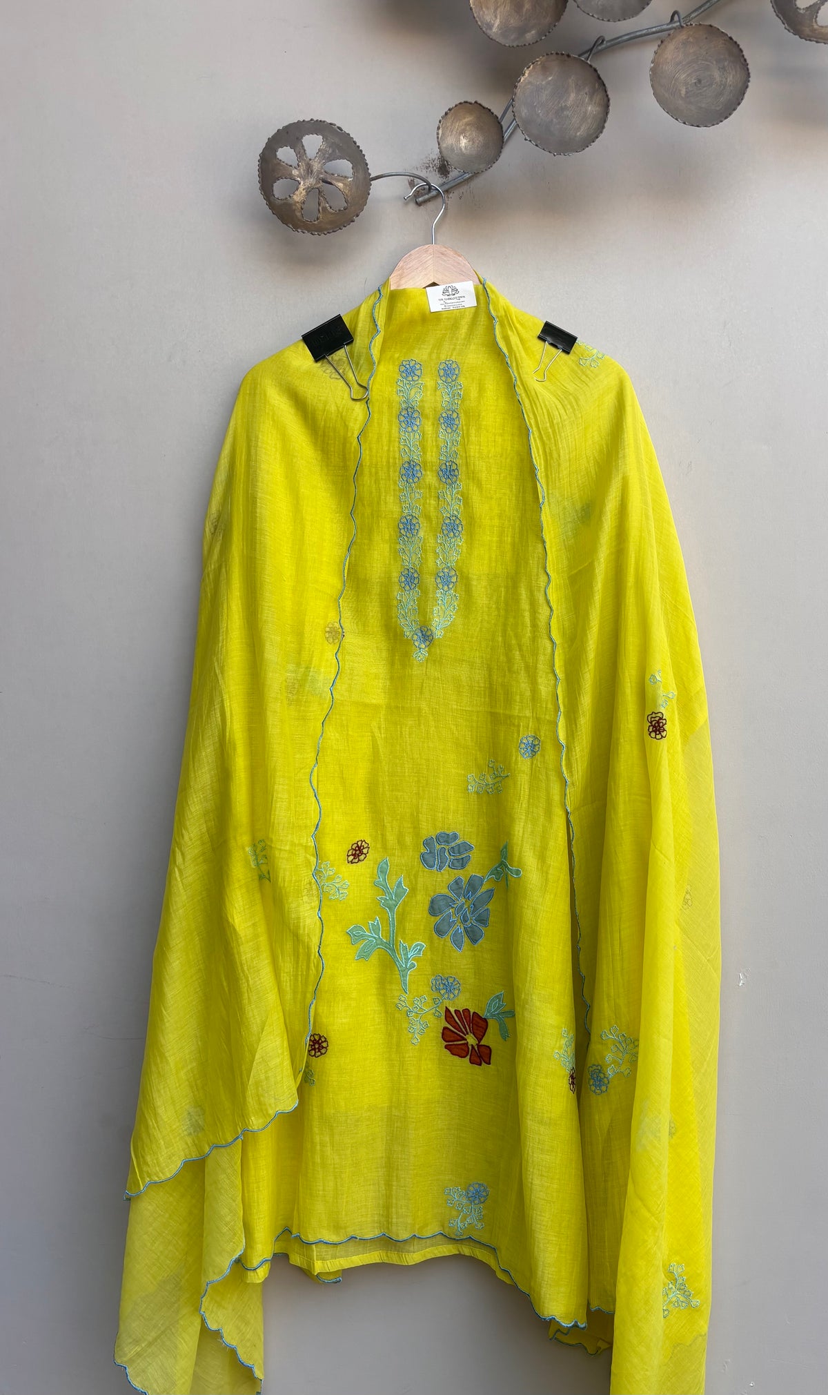 Haneen Aura Mulmul Chanderi Unstitched Suit