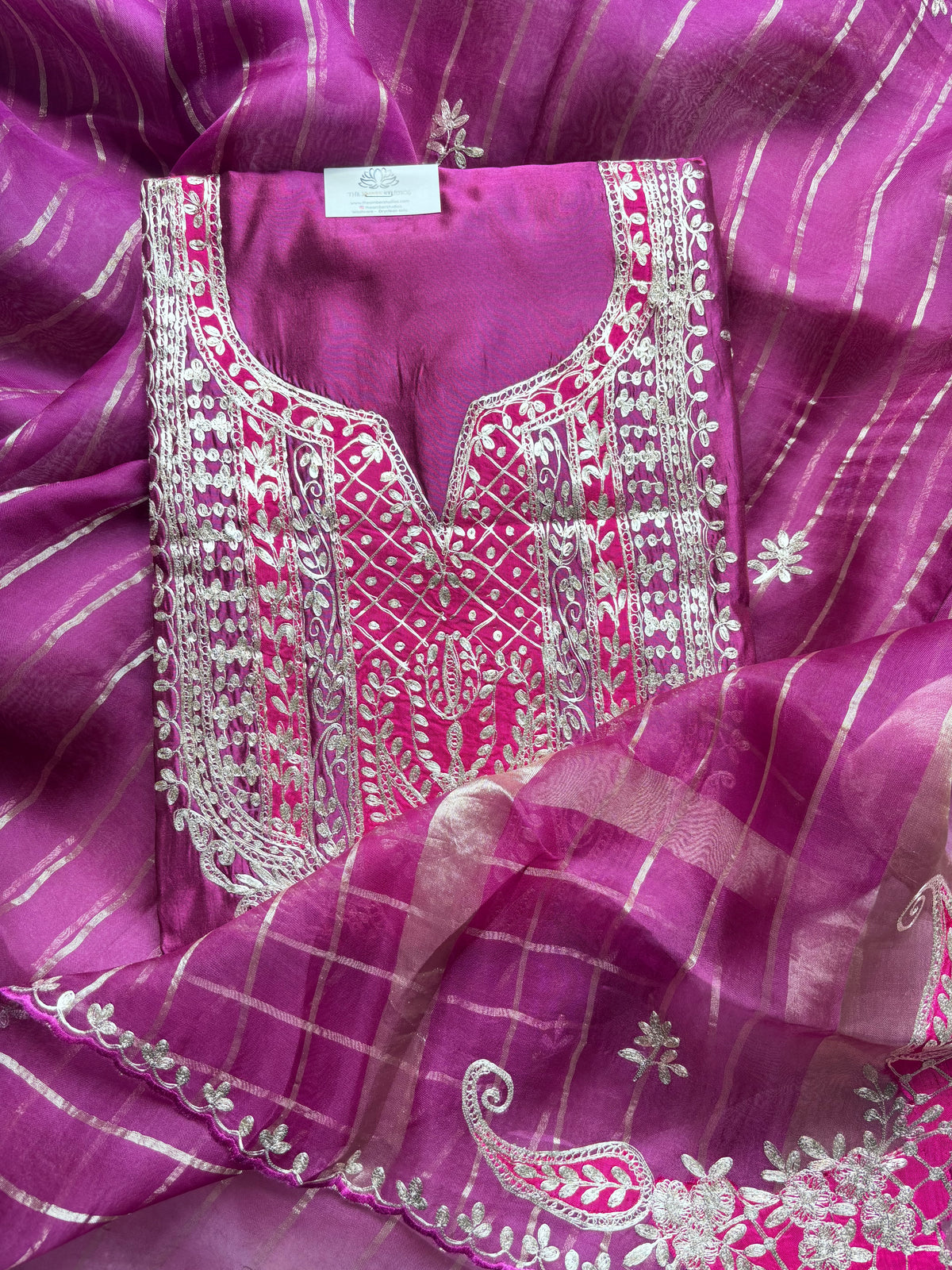 Qamara Luxe Pure Silk Unstitched Suit