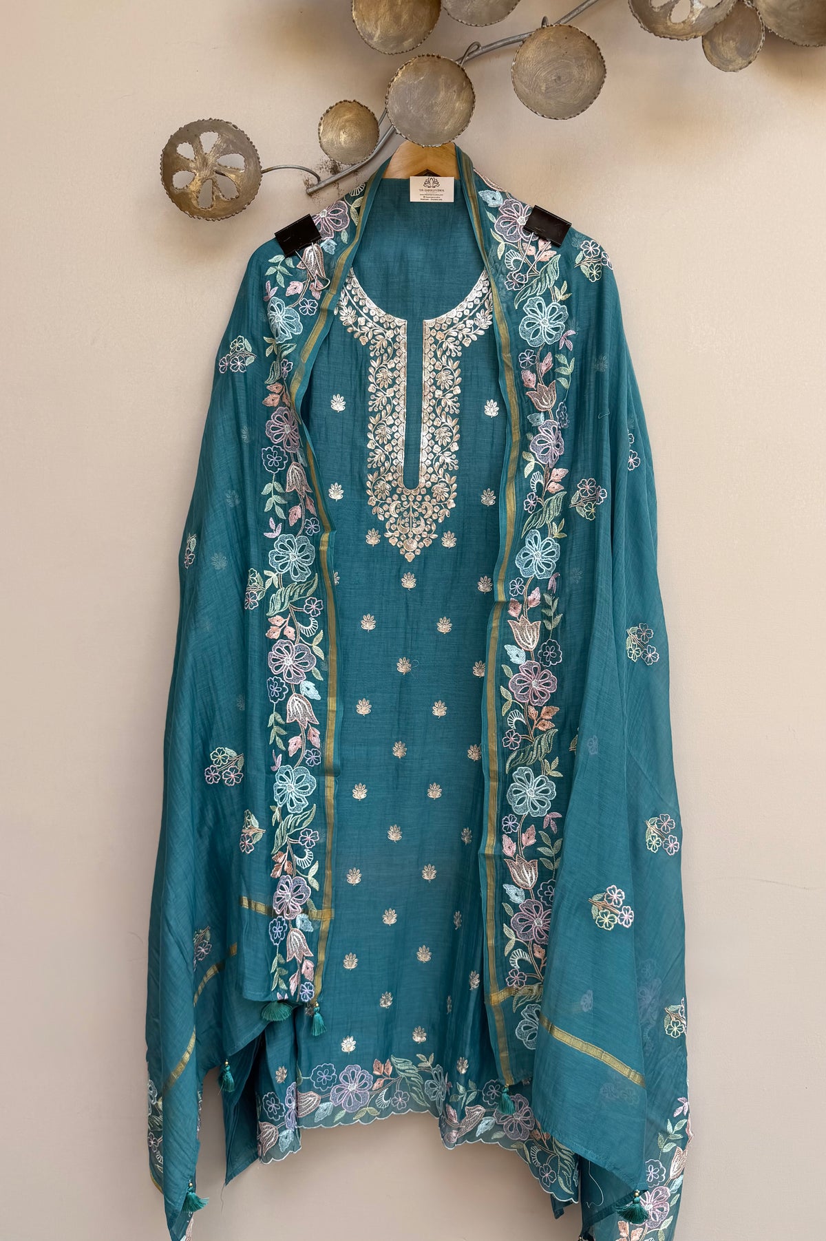 Mehreen Elegance Mulmul Chanderi Unstitched Suit