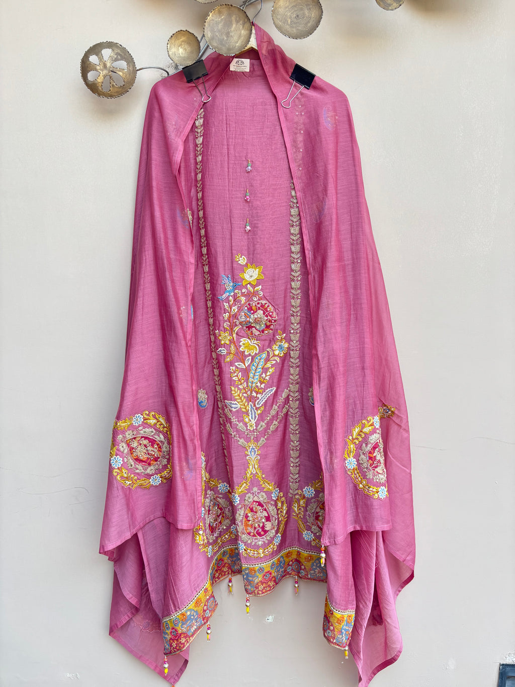 Rosé Noor Unstitched Suit