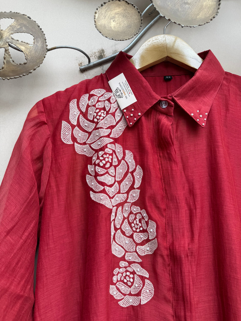 Ruby Muse Mulchanderi Shirt
