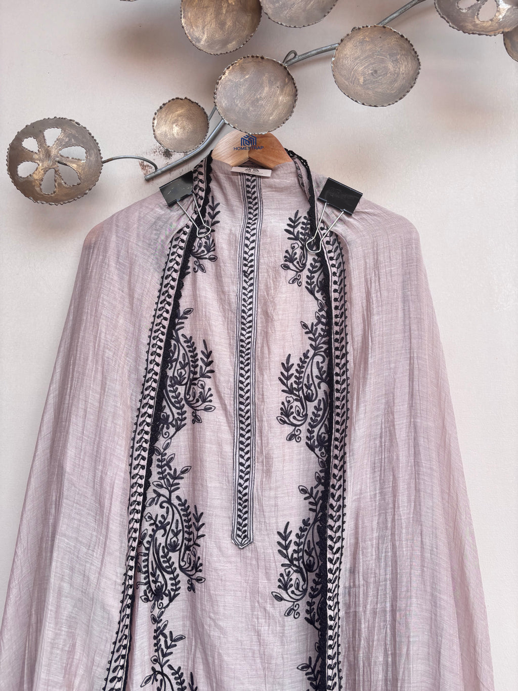 Meher Aari Mulmul Chanderi Unstitched Suit