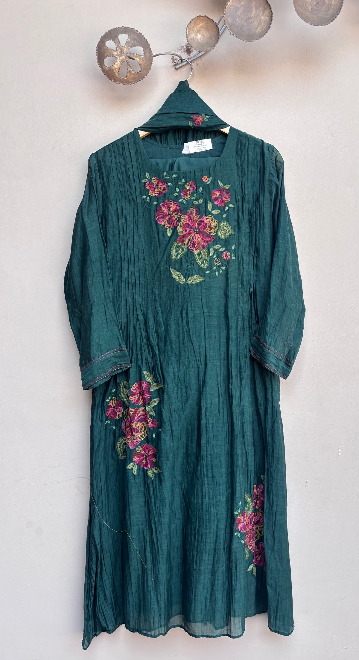 Mahnoor Mulmul Chanderi Kurta Set