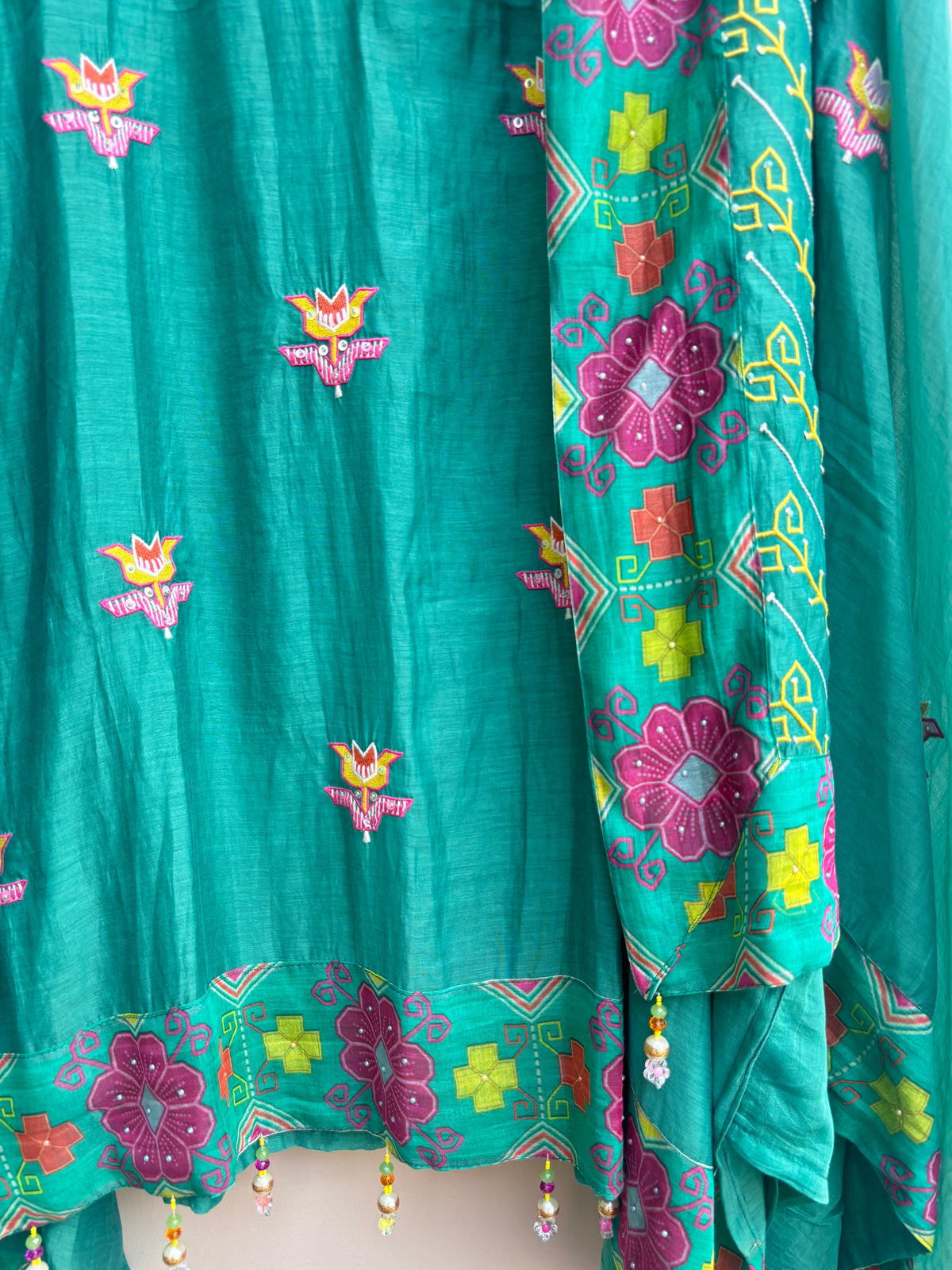 Wardah Mulmul Chanderi Unstitched Suit