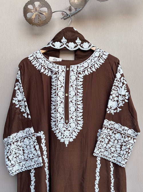 Chaubara Mulcotton 3 pc Kurta Set