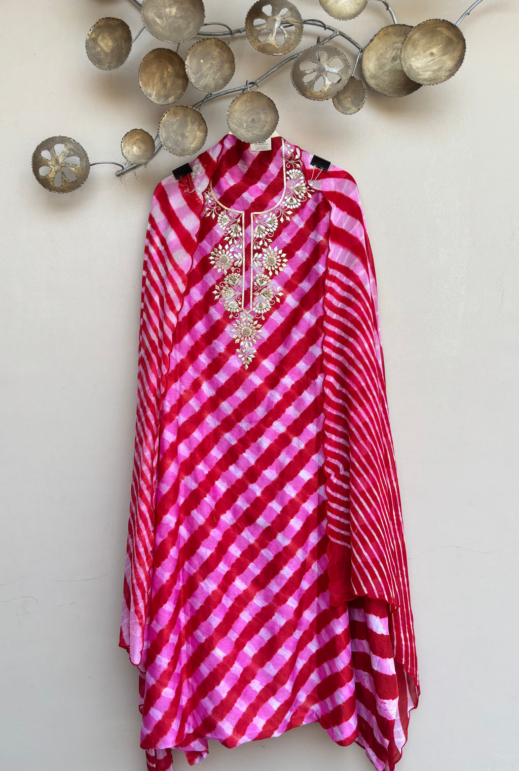 Gulnaar Leheriya Festive Unstitched Suit