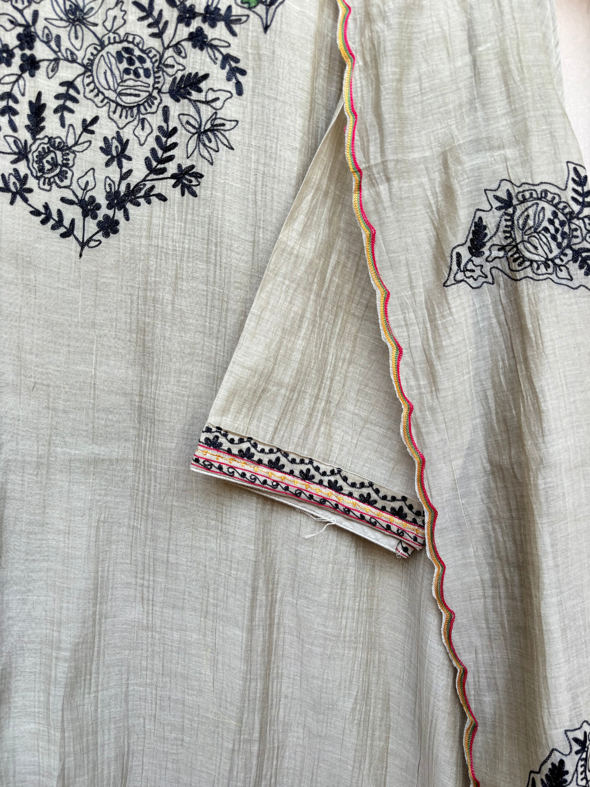 Gulbahar Noir Unstitched Suit
