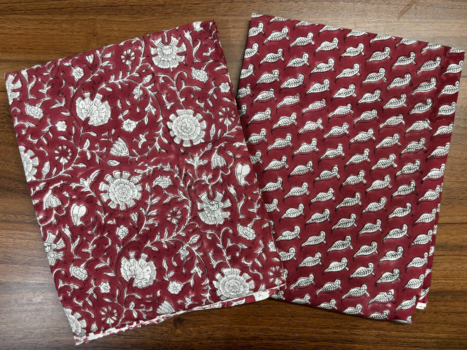 Rust Kalamkari Mulmul Cotton 2pc Set